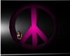 Pink/Black Peace Sign