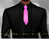 Black Suit Pink Tie +