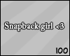 100 | Snapback girl