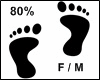 80% Feet M/F