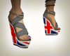 Wedges union Jack (blue)