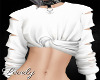 [L]Ribbed Top-White