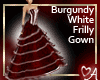 .a Frilly Gown BurgWhite