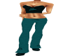 {M}Teal Cowgirl Outfit