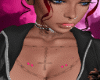 Hot Pink Chest Piercing