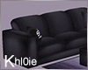 K sly black purple couch
