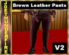 Brown Leather Pants 2