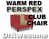 Red Perspex Club Chair