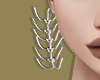 Silver Spike Earrings