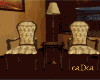 Gold Victorian chair set