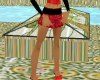 CA Red N Black Skirt