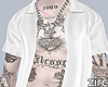 open shirt white chain