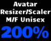 200% Avatar Scaler M/F.