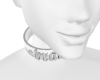 Silver/White Brat Collar