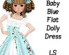 Blue Lolita Flat Dress 