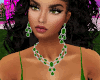 Green Gems Jewelry Set