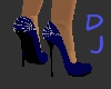 DJ- Dark Blue Chain Heel