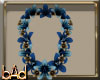 Blue Floral Lei Necklace