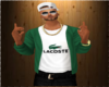 Green Lacoste Cardigan
