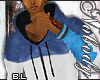 BL| M| Blue Track Jacket
