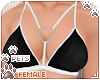 [Pets] Heart bra | Black