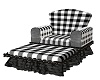 BLK/WHT FAMILY CHAIR