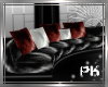 *PK* shiny leather Couch