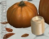 Pumpkin + Candles Decor