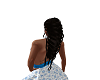 black  braided  hair