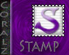 Purple "S" Stamp