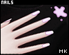 金. Lilac Nails
