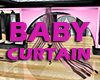 Pink Zebra baby Curtain