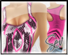 *S Sequin Top Fucia