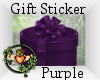 ~QI~ Gift Sticker Purple
