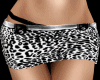 [X]White Leopard Skirt