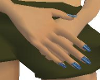 JjG BLUE CRYSTAL NAILS