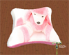 pink bear pillow