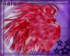 red/pink shoulder tufts