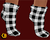 BW Plaid Socks Short (F)
