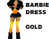 barbie dress gold