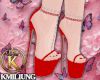 💕Red Diva Shoes