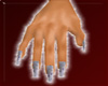 RH White nails