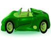 Sweet Green Sports Car