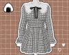 Pleated Bow Dress gingha