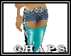 !c!Sexkitten Chaps AQUA