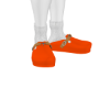 ORANGE BIRKEN SLIDES exc