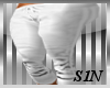 S1n~WHITE SWEAT PANTS