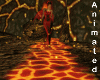 path lava with particles