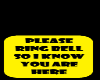Doorbell Sign