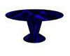 blue wooden table